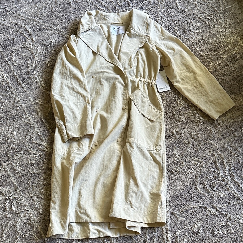 Luna Trench Athleta Cream Jacket